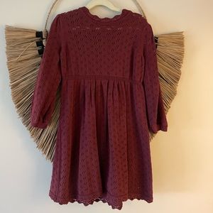 NWOT Open stitch knit sweater dress